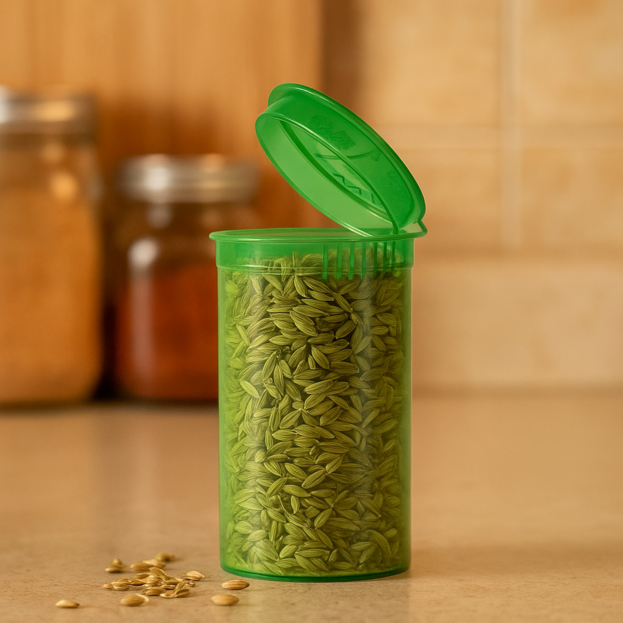 75 X 60 Drams Pop Top Containers Vials, Child Resistant Bottles, Herbs & Medicine Container