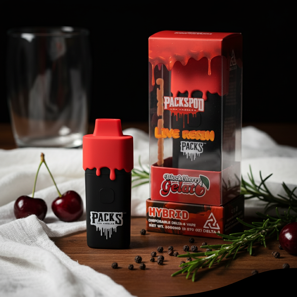 PacksPods Live Resin 1g Vape - Premium, Potent, And Portable