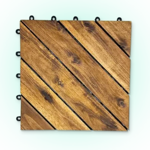 New Deck Wooden Outdoor Tiles | Pack Of 10 Tiles| Free Shipment| 30 X 30 Cm