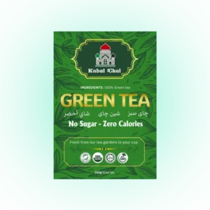 Kabul Chai: 100% Green Tea – No Sugar, No Calories | Certified | Halal | 500g | 200g Loose Tea