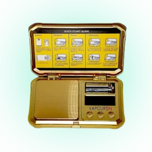 VAPOURON Digital Pocket Scale CS-100g (100g X 0.01g) Golden With Batteries