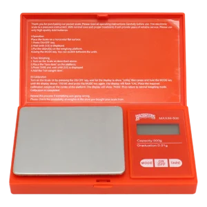 Backwoods Maxim-700 Digital Scale Red With Batteries