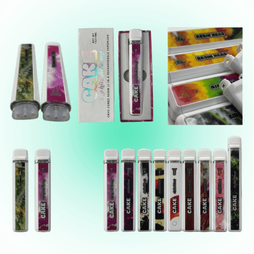 Cake Rechargeable Vape Pen 1.0ml Ceramic Atomizer Cartridge Empty (Hard Box)
