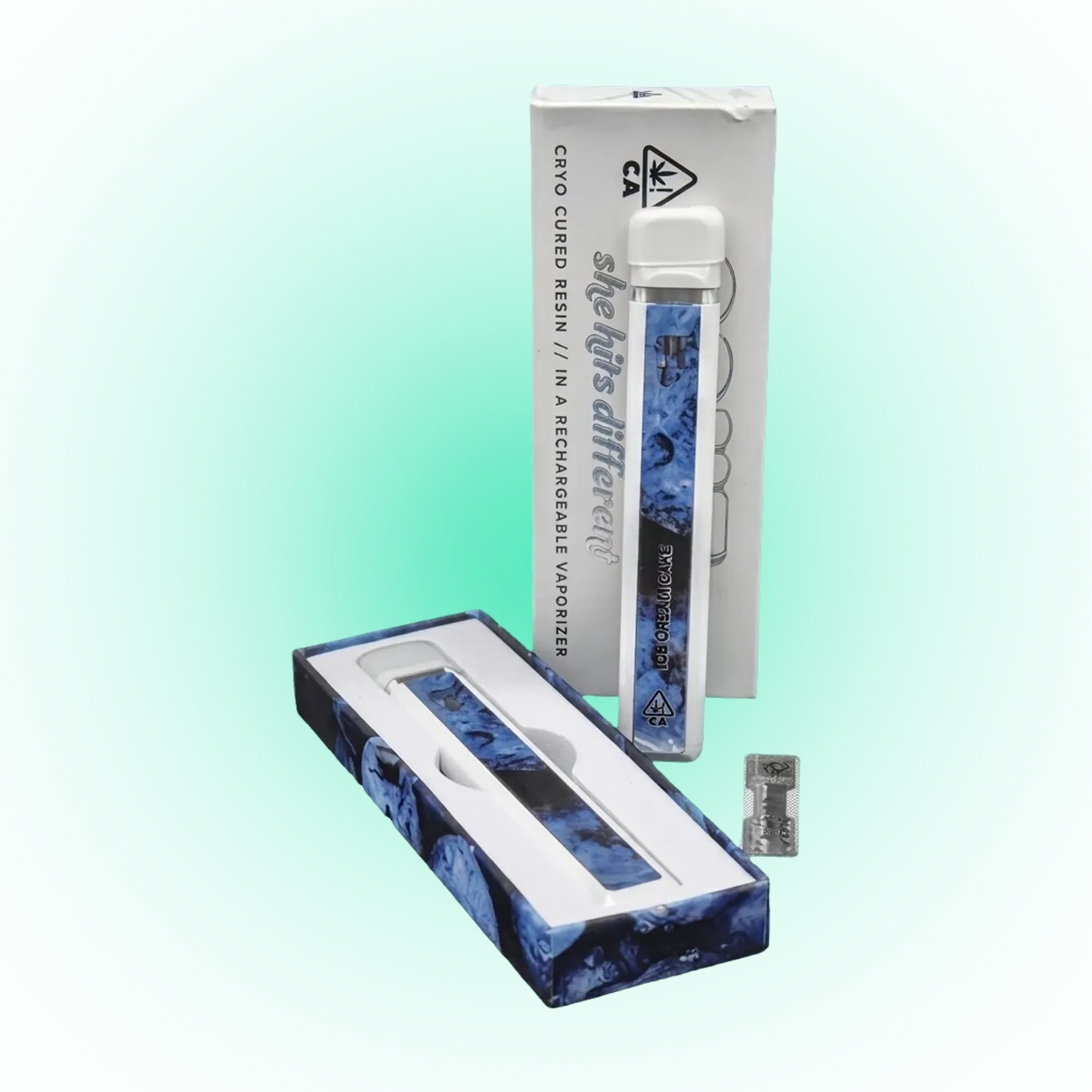 Cake Rechargeable Vape Pen 1.0ml Ceramic Atomizer Cartridge Empty (Hard Box)