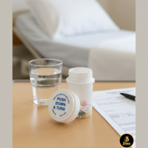 20 Dram Kush N Turn Reverse Cap Bottles Pop Tops, Twist Cap Bottles Container Vials RX