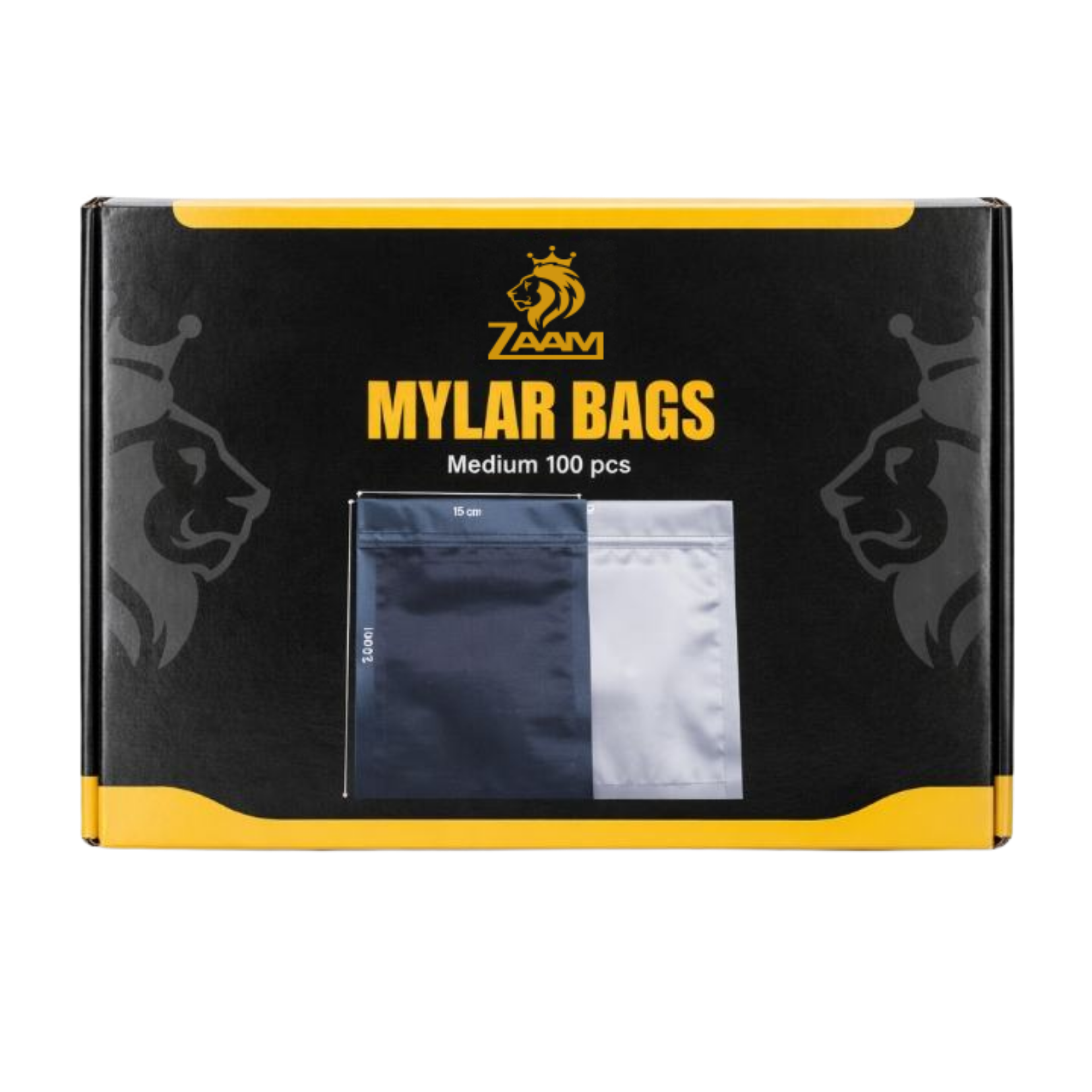 Mylar Bags Medium 100 Pcs Box