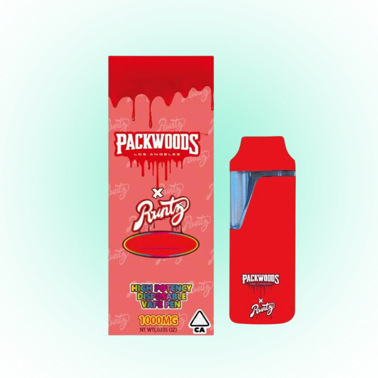 Runtz X Packwoods Disposable Vape Pens(Empty) - 1g - Ten Colours