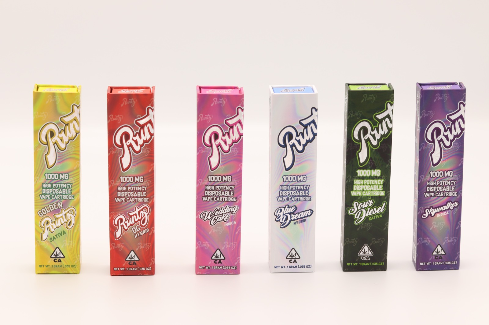 Runtz Rechargeable Vape Cartridge Indica/Hybrid 1ml Vape Pens Empty - Image 2