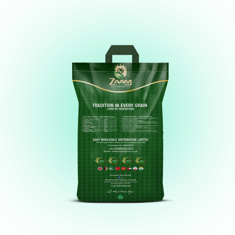 ZAAM Premium Extra long Grain Basmati Parboiled Rice – Extra Long Grain (5kg 10kg) 1121