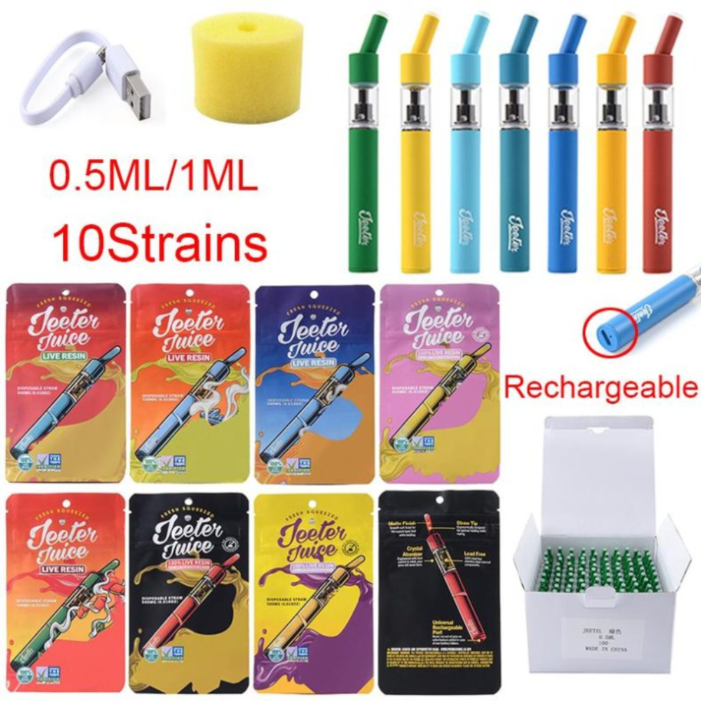 JEETER Juice Pack Of 10 Live Resin Rechargeable E Cigarette Device (EMPTY) 1.00 Ml - Image 6