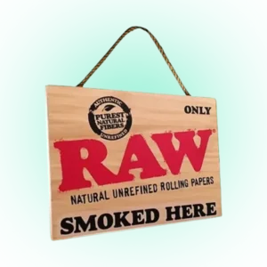 RAW Wooden Door Sign