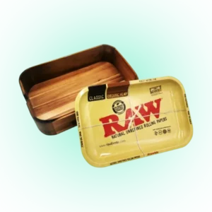 RAW Wooden Cache Box with Tray