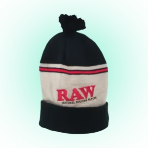 RAW Winter Pompom Hat – Black/Brown