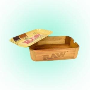 RAW MINI Wooden Cache Box with Mini Tray Lid