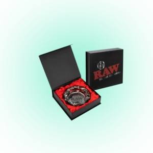 Raw Crystal Ashtray Octagonal – Dark side