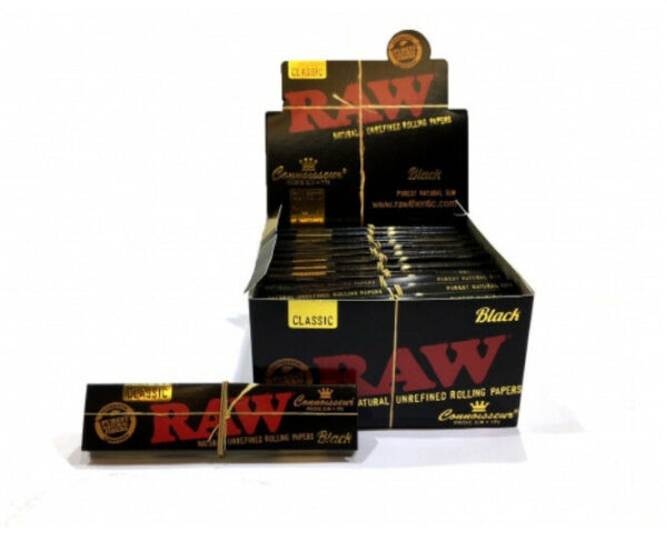 RAW BLACK King Size Slim Rolling Paper