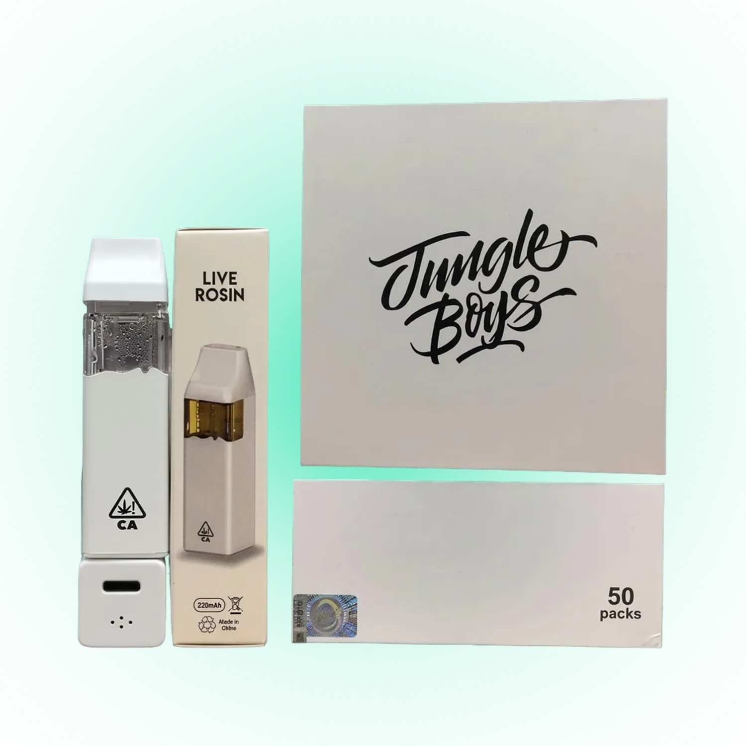 New Jungle Boys in White Vaporizer 1g | Live Resin | Pack of 10 | Empty