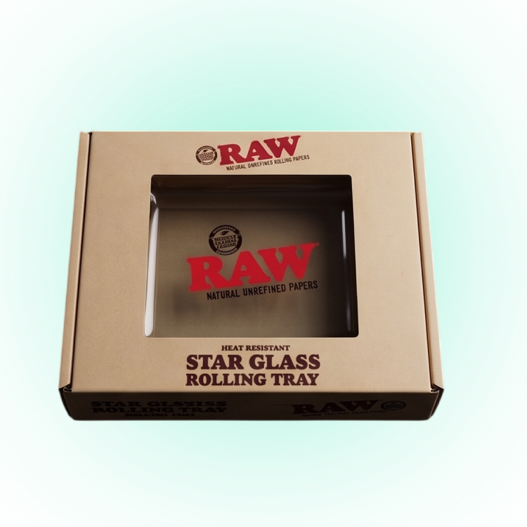 RAW Mini Glass Rolling Tray