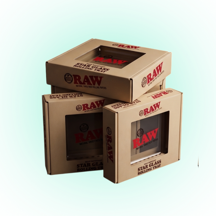 RAW Mini Glass Rolling Tray