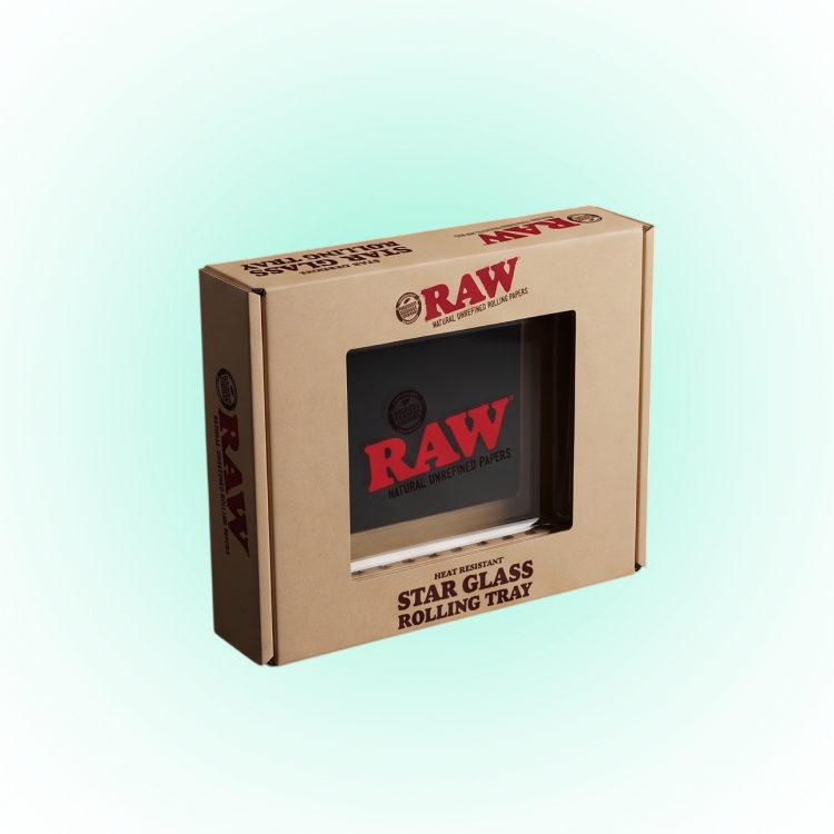 RAW Mini Glass Rolling Tray