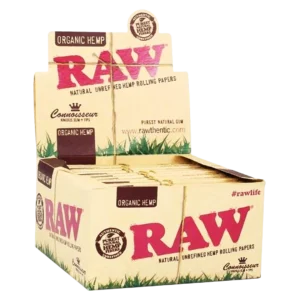RAW Organic Connoisseur King Size Slim with Tips x24