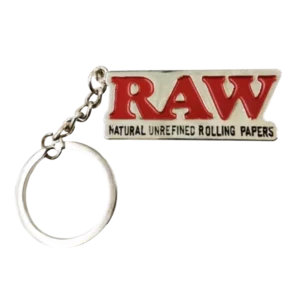RAW – KEYCHAIN – SILVER METAL KEYRING