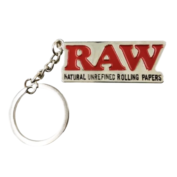 RAW – KEYCHAIN – SILVER METAL KEYRING
