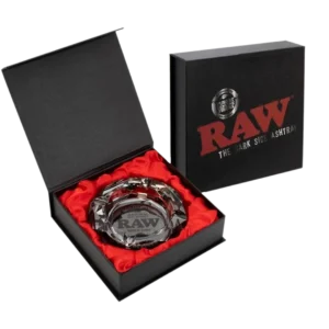 Raw Crystal Ashtray Octagonal – Dark side