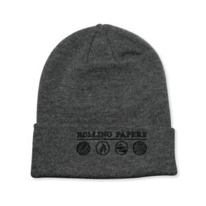 Raw Rolling Paper Grey Beanie