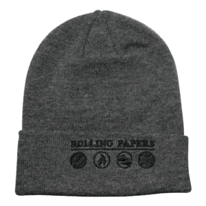 Raw Rolling Paper Grey Beanie