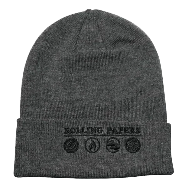 Raw Rolling Paper Grey Beanie
