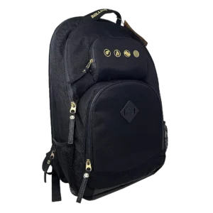 Raw Rolling Papers Backpack Door-Water Resistance- Black