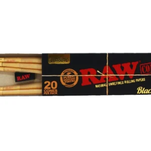 RAW Black King Size Pre-Rolled Cones