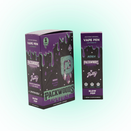 Packwoods New Live Resin 1G Rechargeable Vape ( EMPTY) INDICA/HYBRID/SATIVA