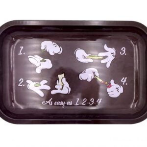 ROLLING HANDS! METAL ROLLING TRAY – LARGE