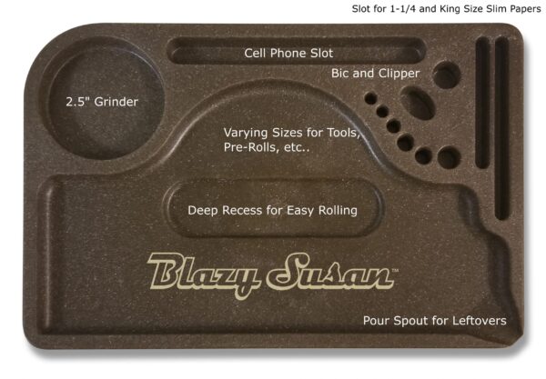 BLAZY SUSAN – HEMP ROLLING TRAY