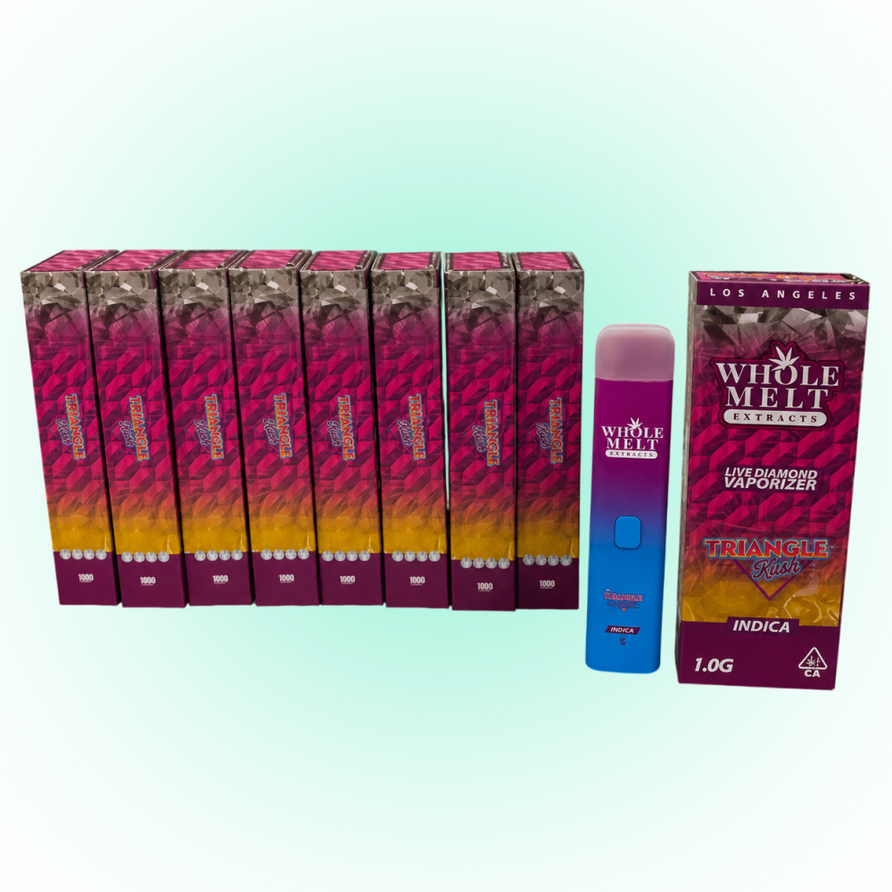 WHOLE MELT EXTRACTS Premium Live Diamond Vaporizers – 1g (Empty Cartridges & Packaging)