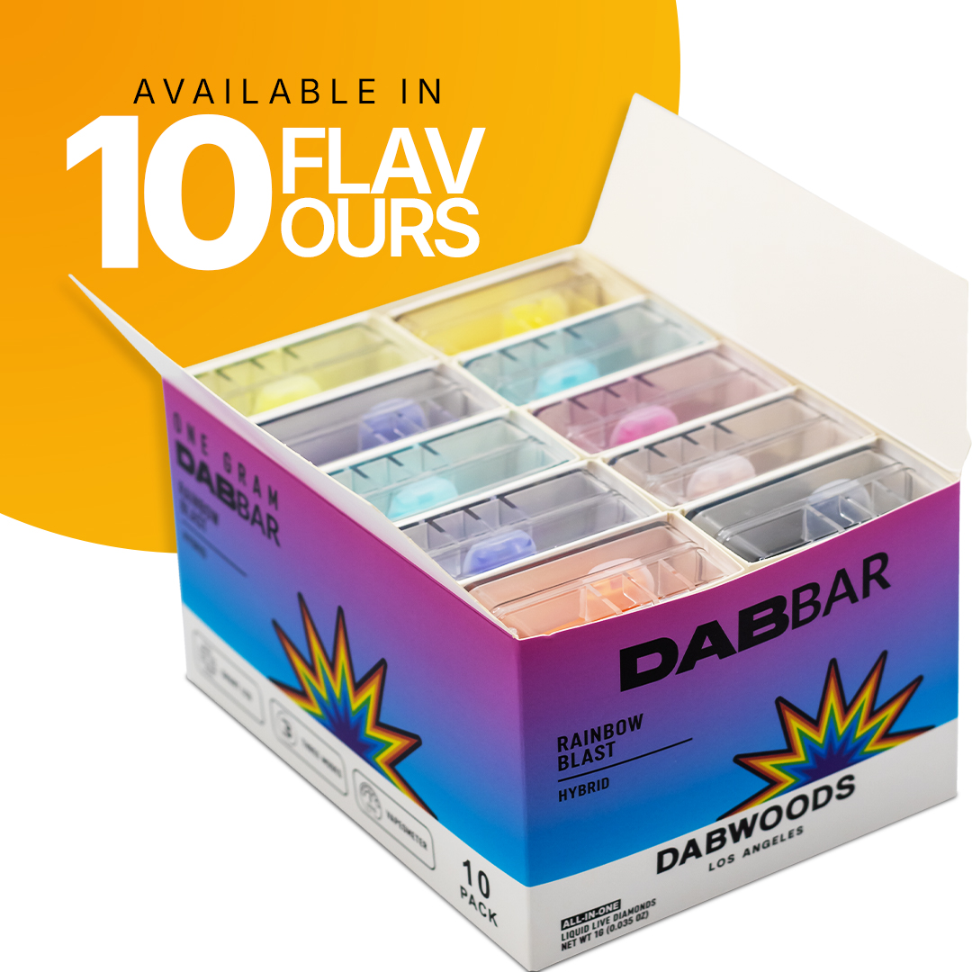 DAB-BAR Rainbow Blast Hybrid EMPTY CARTS– 10x Smart Refillable Vape Carts (1g, Empty) - Image 6