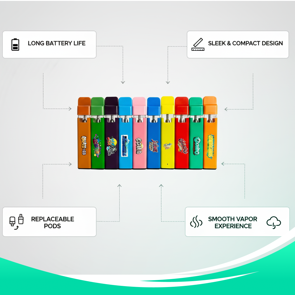 Jungle Boys Empty Carts Up In Space – 1.0ml Reusable Vape Pens (Pack of 10) - Image 2