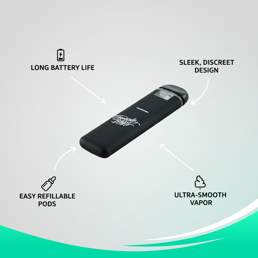 Jungle Boys Empty Rechargeable Vape Pens – 1.0ml Empty Refillable E-Cigarette Cartridges (Pack of 10) - Image 3