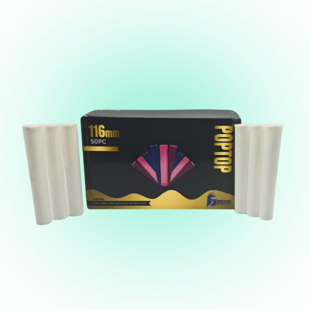 116mm Pop Top Tubes – Child-Resistant, Premium Smell-Proof Storage Tubes for Slim Products & Pre-Roll Packaging