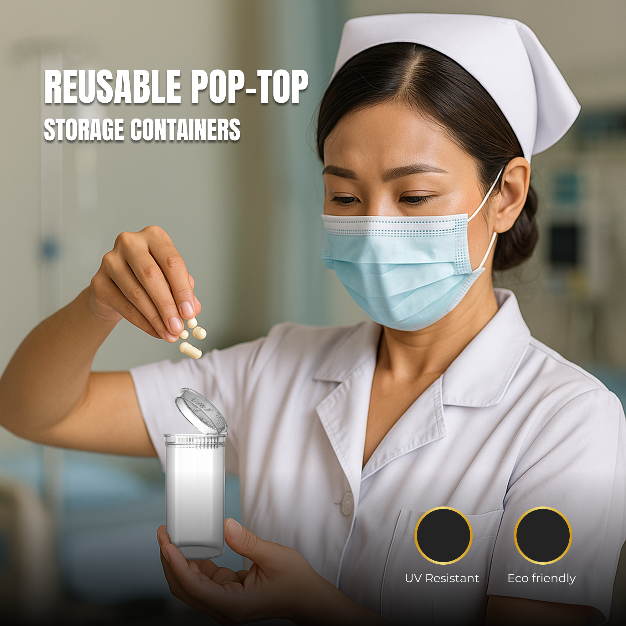 Pop Top 13 Dram Containers – Premium Smell-Proof, Airtight, Child-Resistant Storage Vials - Image 14