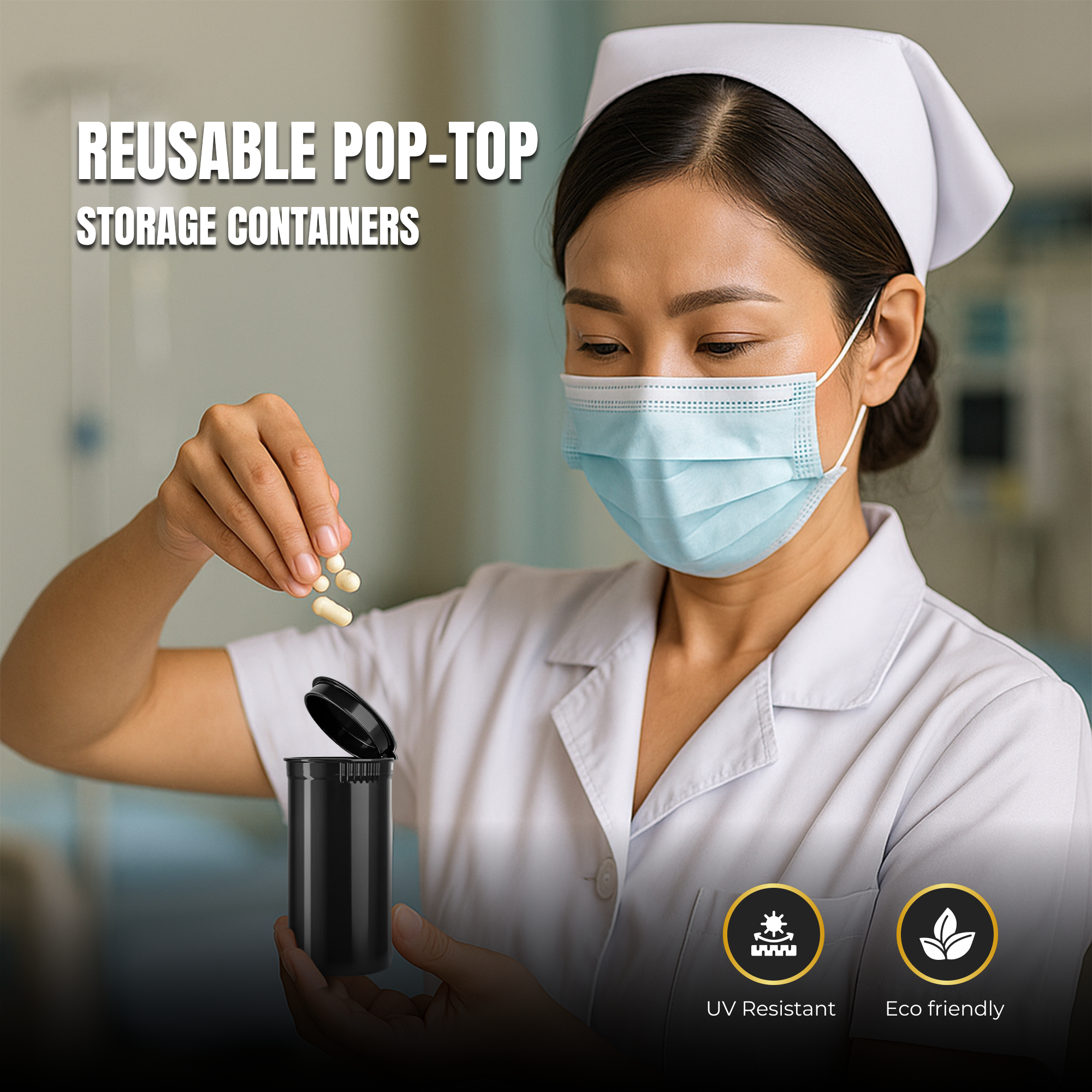 Pop Top 13 Dram Containers – Premium Smell-Proof, Airtight, Child-Resistant Storage Vials - Image 13