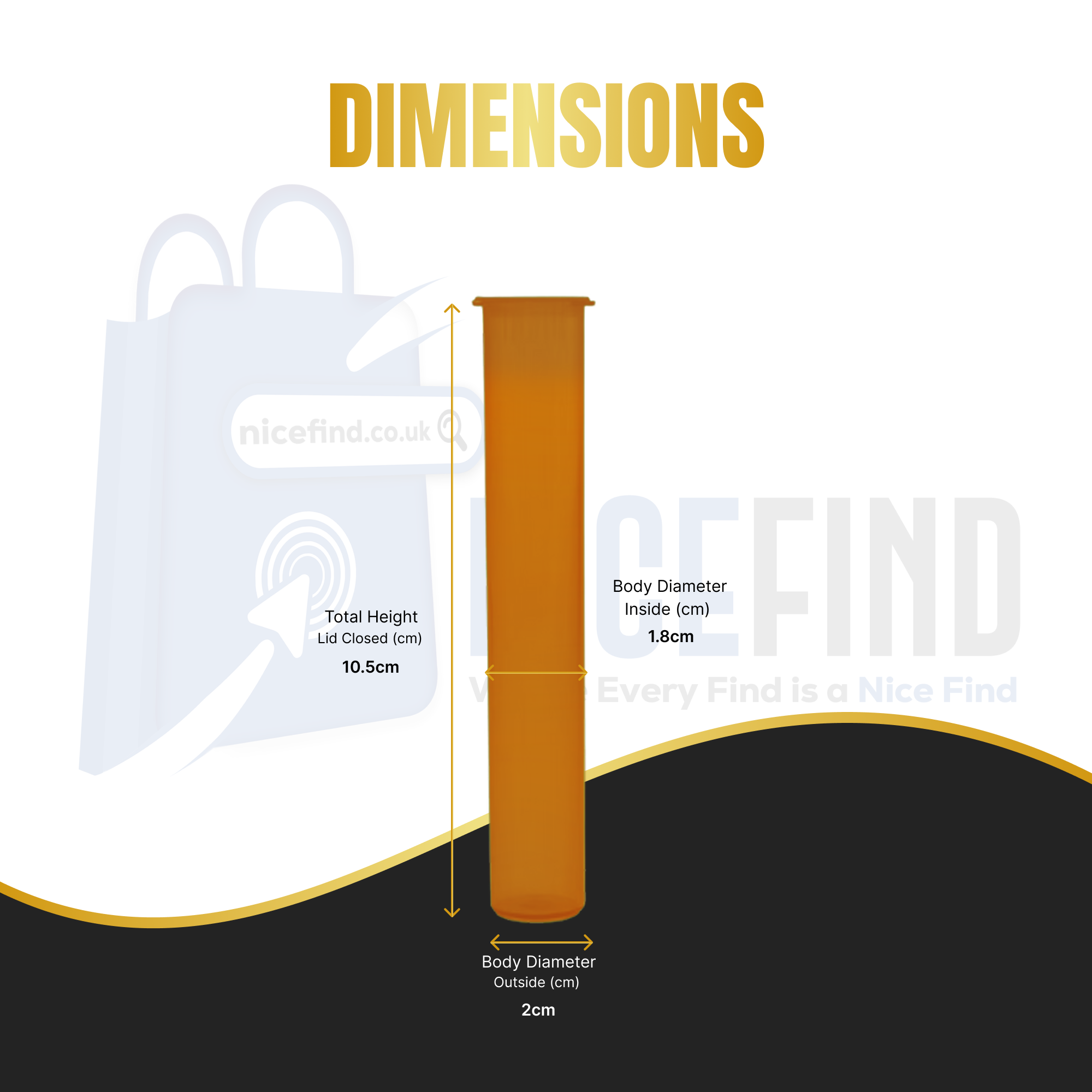 116mm Pop Top Tubes – Child-Resistant, Premium Smell-Proof Storage Tubes for Slim Products & Pre-Roll Packaging - Image 6