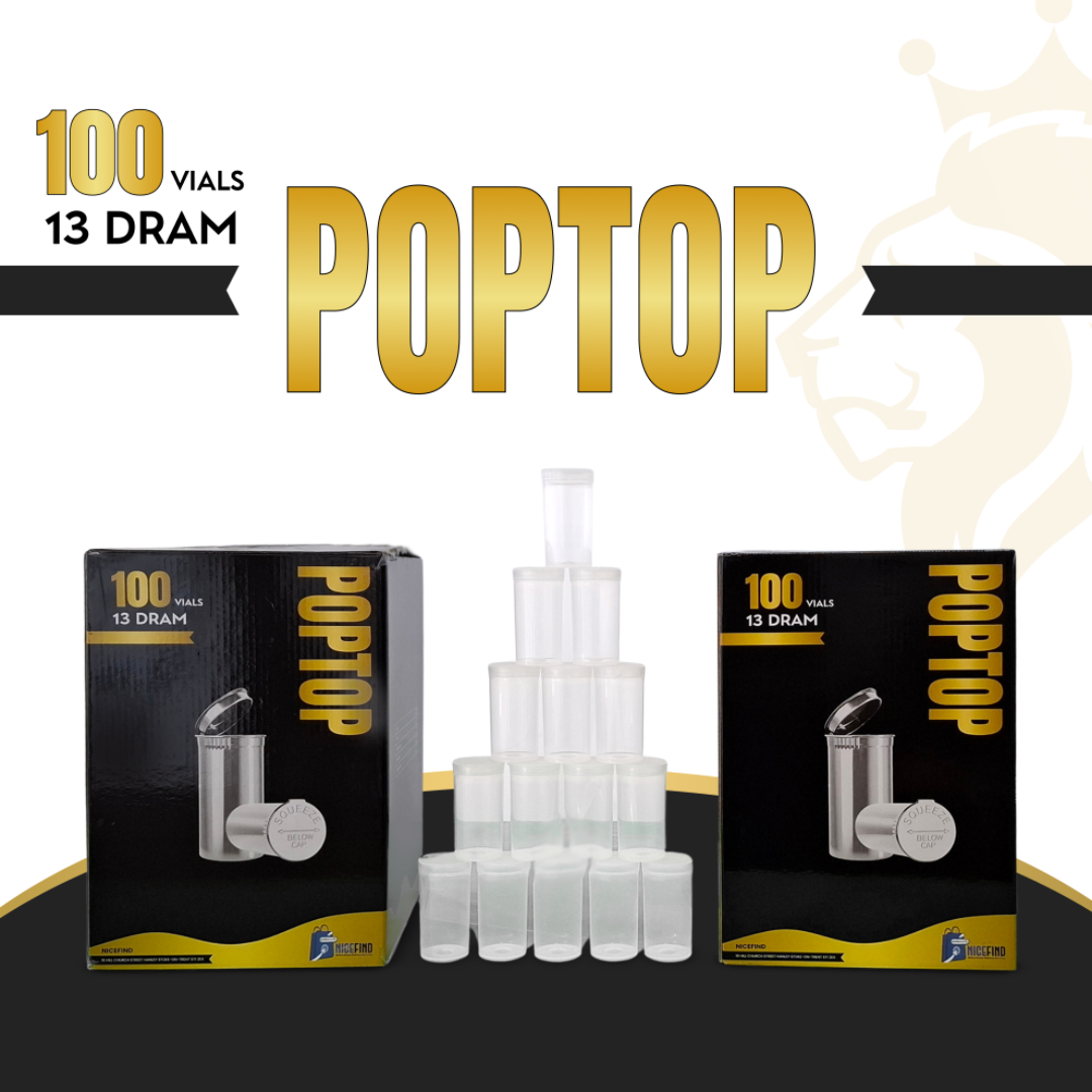 Pop Top 13 Dram Containers – Premium Smell-Proof, Airtight, Child-Resistant Storage Vials - Image 2