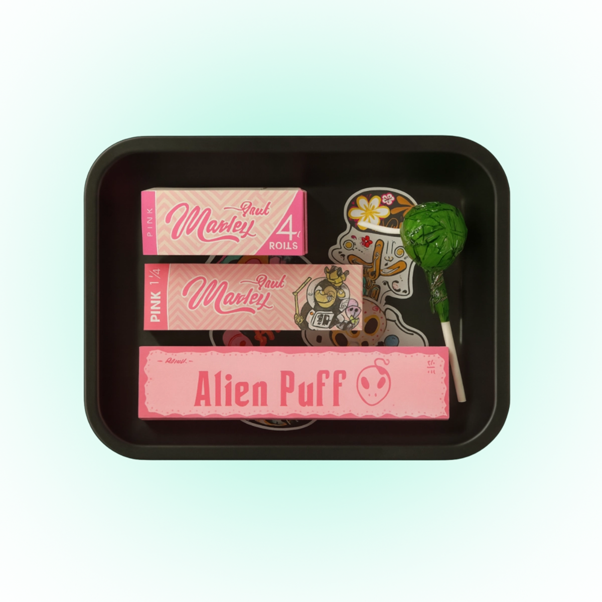 Pink Alien Puff Gift Box – Playful Luxury Edition