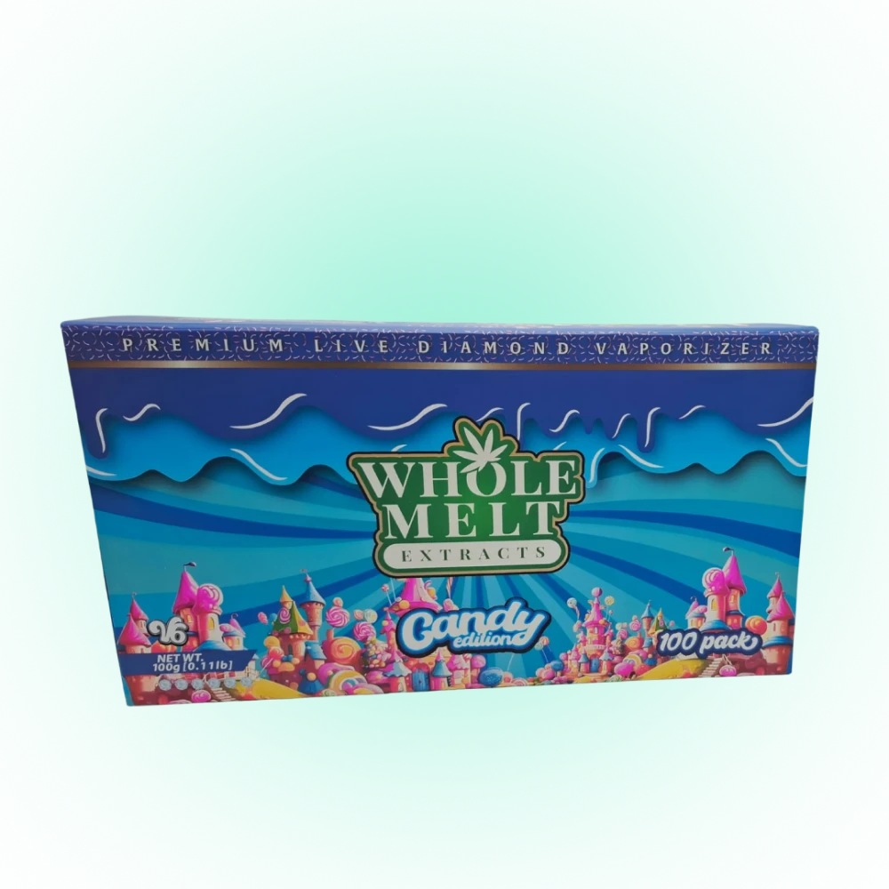 Whole Melt Extracts Candy Edition Empty Cart 1.0G Box of 100 (10 Different Flavours) | Rechargeable Vape Device | Multiple Packaging