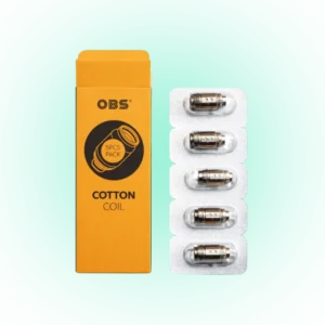 OBS Cotton Coil 50pcs Pack Replacement Vape Coils Genuine OBS Coil Heads