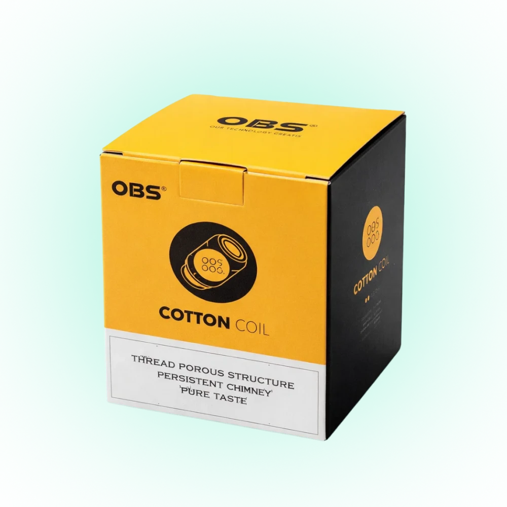 OBS Cotton Coil 50pcs Pack Replacement Vape Coils Genuine OBS Coil Heads