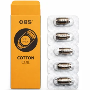 OBS Cotton Coil 50pcs Pack Replacement Vape Coils Genuine OBS Coil Heads